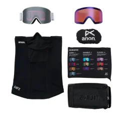 M4 (Cylindrical) - Skibrille + Ekstra Linse & Halsrør