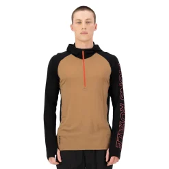 Temple Merino Long Sleeve Hood - Skiundertrøje