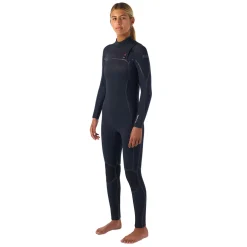 Wms Hyperfreak Fire 5/4+ Chest Zip Full - Våddragt